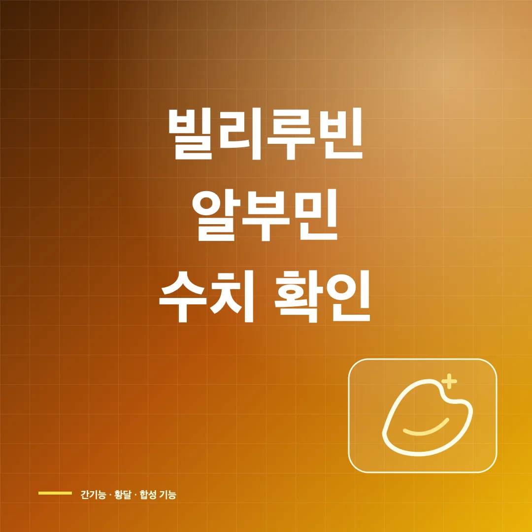 빌리루빈·알부민 정상수치와 높거나 낮을 때 의미 썸네일