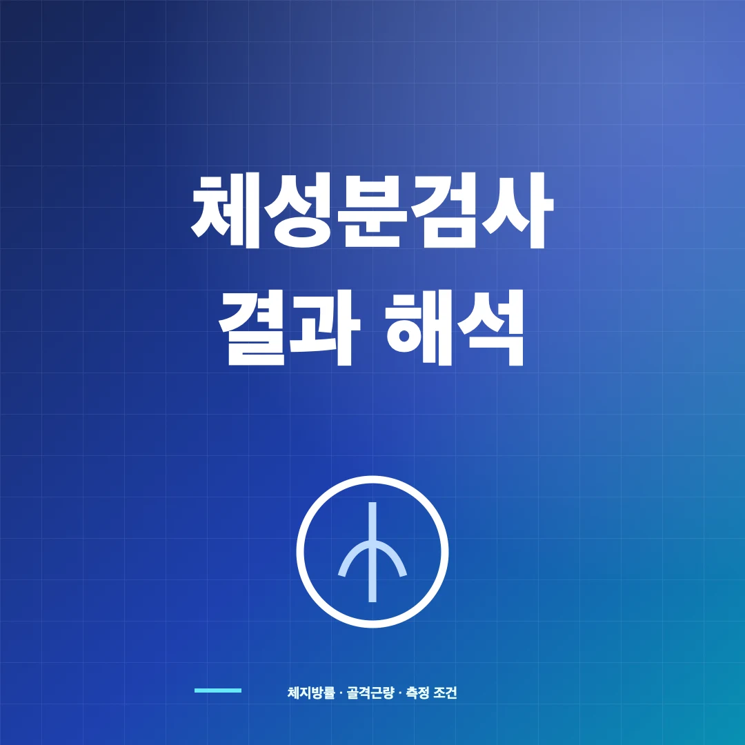 체성분검사 결과 보는 법, 체지방률·골격근량 해석 썸네일